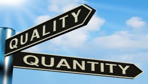 Quantity vs. Quality: where is the intersection?